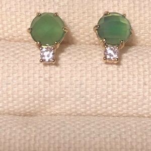 Round CZ Stud Earrings